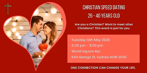 Christian Speed Dating 26-40 Years Old FREE WELCOME DRINK