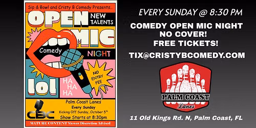 Palm Coast Lanes- Open Mic Night