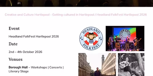 Headland Folkfest Hartlepool 