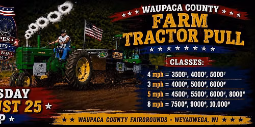 Waupaca County Fair Farm Tractor Pull