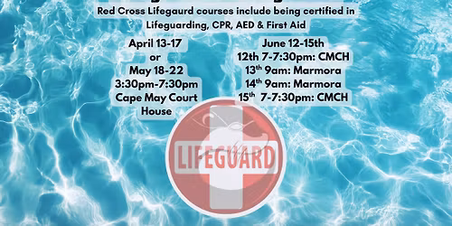 Lifeguard Training - May 2026 - Red Cross Certification