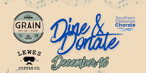 Dine and Donate at Grain and Lewes Coffee Co!