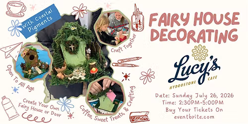 Fairy House Decorating at Lucy's Cafe Halifax