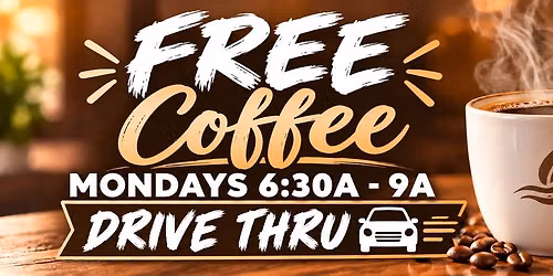 FREE Coffee Mondays!!