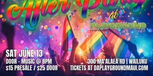 PRIDE FESTIVAL AFTER PARTY