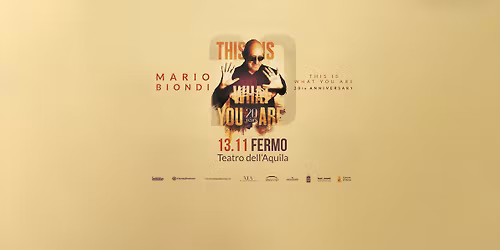 Mario Biondi - 13.11.2026 - Fermo, Teatro dell'Aquila