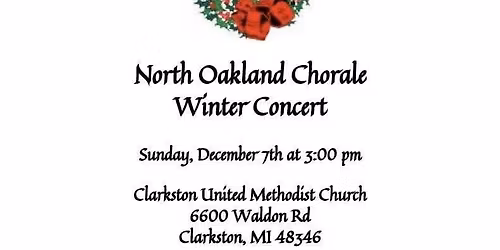 North Oakland Chorale Winter Concert