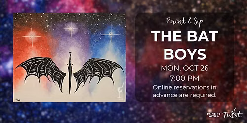 Paint & Sip Celebrating ACOTAR 6 - The Bat Boys