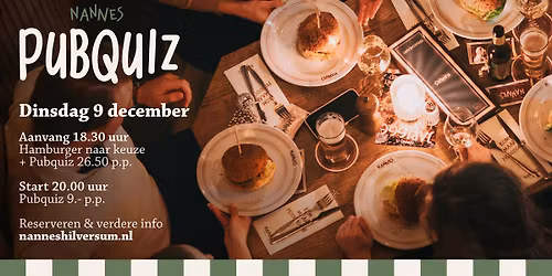 NANNES PUBQUIZ - Dinsdag 9 December