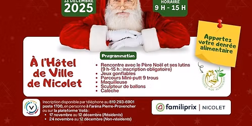 L'arrivée du Père Noël