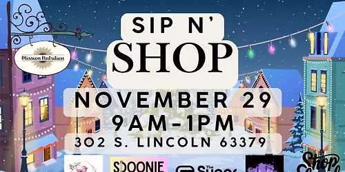 Sip N' Shop: Support Small on Small Business Saturday