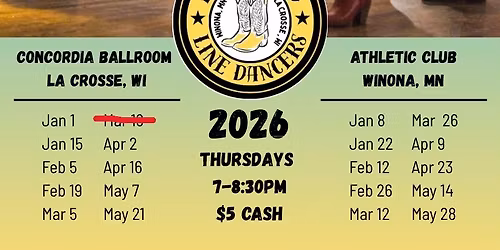 Line Dance Practice in La Crosse!