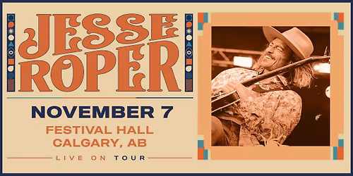 Jesse Roper \u2013 Nov 7 @ Festival Hall