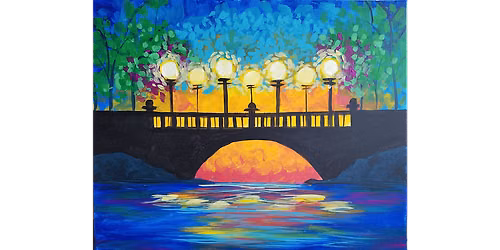 Sunset Bridge - Paint and Sip in Chicago | Classpop!\u2122