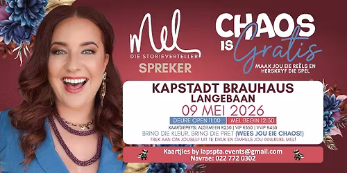 Mel die Storieverteller - KAPSTADT BRAUHAUS, LANGEBAAN - Chaos is Gratis 