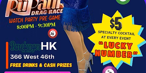Drag Bingo with Angela Mansberry + Drag Race Watch Party