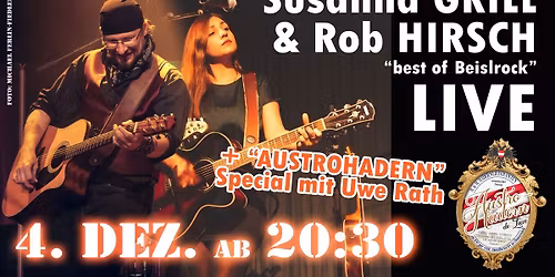 TERMIN\u00c4NDERUNG: Susanna & Rob LIVE (+ "AUSTROHADERN"-Special mit Uwe Rath)