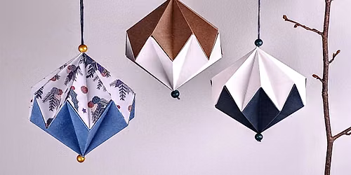 Origami Diamond Decorations (ATOCY, afternoon)