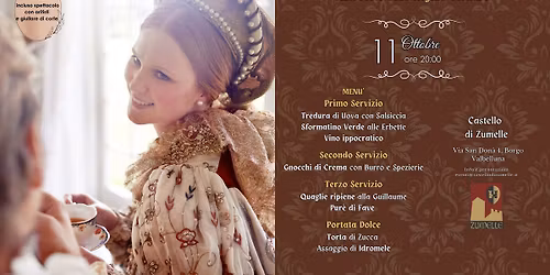 👑 CENA RINASCIMENTALE - ALLA CORTE DELLA REGINA CORNARO 👑