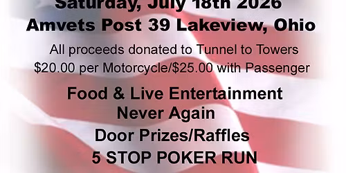 Tunnel to Towers Poker Run (Clydes Ride)