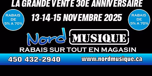 Mega Vente 30e Anniversaire!