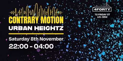 Contrary Motion X Urban Heightz D&B : BCee (Spearhead Records)