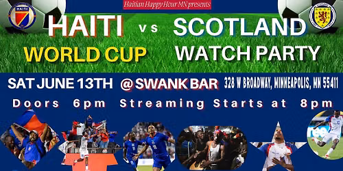 Haiti vs Scotland World Cup watch party