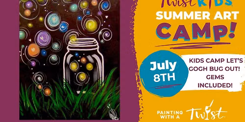 Kids Camp \u2013 July 8th | Painting with Gems Included (Ages 6+)