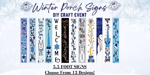 CRAFT & SIP: Winter Porch Sign