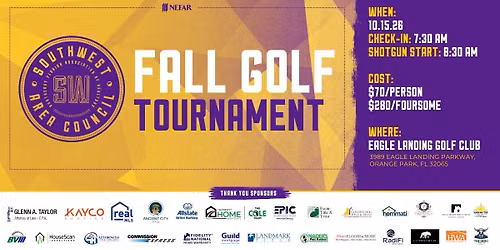 Southwest Area Council - Fall Golf Tournament