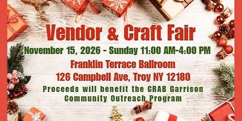 C.R.A.B. Garrison's #1954 Vendor & Craft Fair