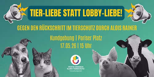Tier-Liebe statt Lobby-Liebe: Gegen den R\u00fcckschritt im Tierschutz durch Alois Rainer