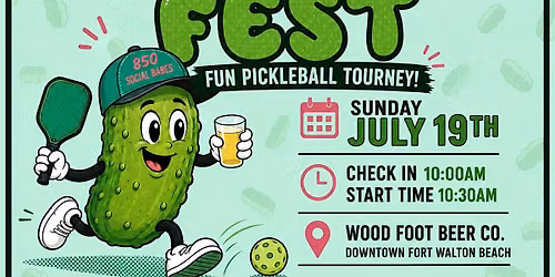 Wood Foot Beer Co. Pickle Fest Fun Pickleball Tourney