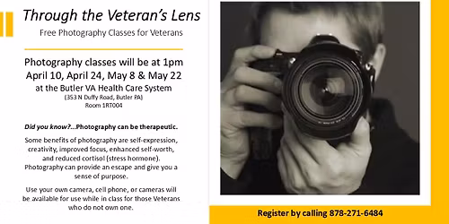 Through the Veteran's Lens - Free Photography Classes for Veterans