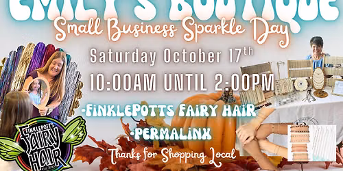 Small Business Sparkle Day- October!