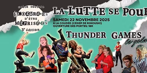 LA LUTTE SE POURSUIT - lancement de la mobilisation & gala de lutte !