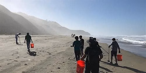 California Coastal Clean-up Day at Don Horsley Park at Tunitas Creek Beach