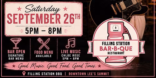 Chloe Rose LIVE on the Patio at Filling Station BBQ \ud83c\udfb6\ud83c\udf78