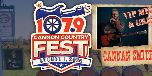 Cannon Country Fest - VIP Meet & Greet Canaan Smith