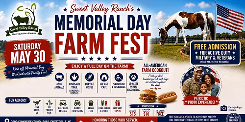 Sweet Valley Ranch Memorial Day Farm Fest