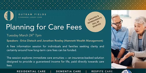 Planning for Care Fees - FREE EVENT