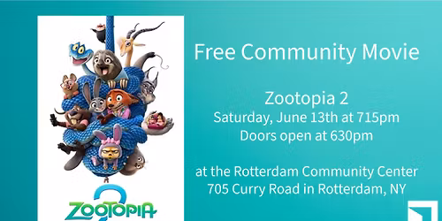 Community Movie Night: Zootopia 2