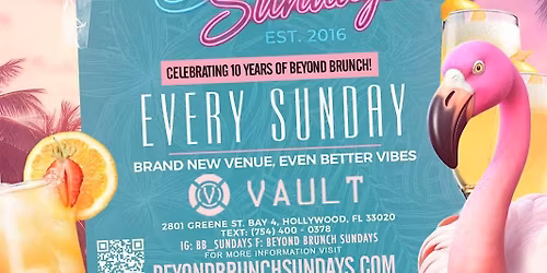 Beyond Brunch Sundays @ Club Vault 3\/22\/26