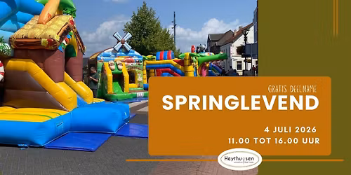 Springlevend - Gratis springkussenfestijn in Heythuysen Centrum 