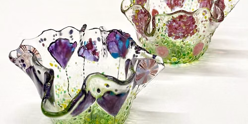 Fused Glass Flower Bowl Workshop with Stephanie