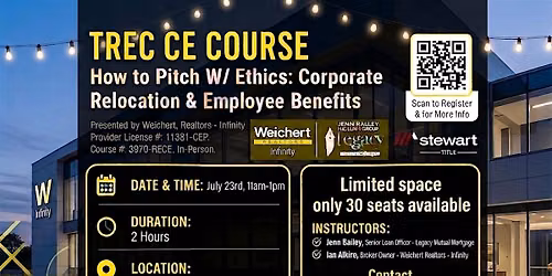 How to Pitch W\/ Ethics: Corporate Relocation & Employee Benefits