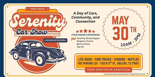 3rd Annual Serenity Texas Car Show