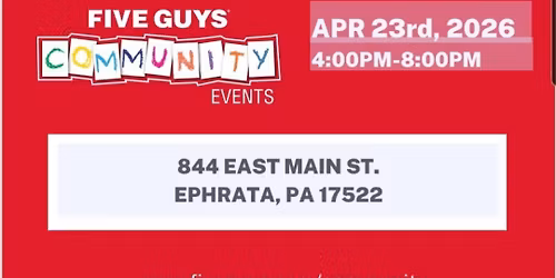 Five Guys Fundraiser 