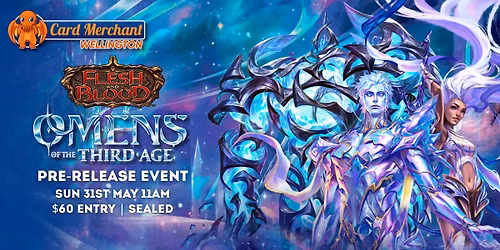 Card Merchant Wellington - Flesh and Blood Omens of the Third Age Pre-Release
