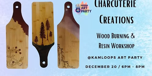Charcuterie Creations - Wood Burning & Resin Workshop